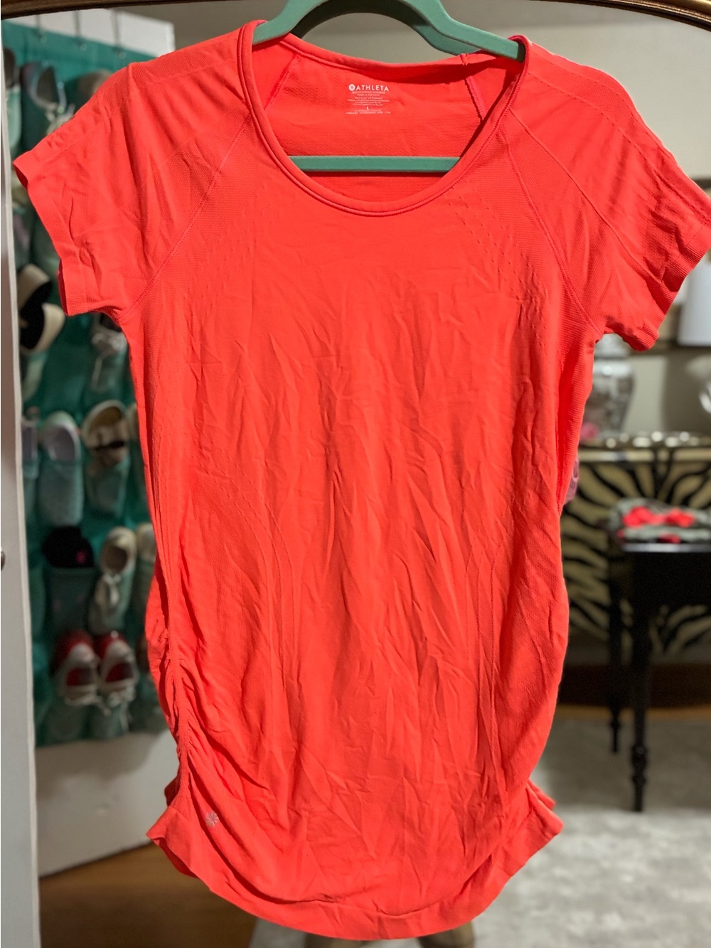 Athleta Coral Scoop-Neck Short Sleeve Performance Tee